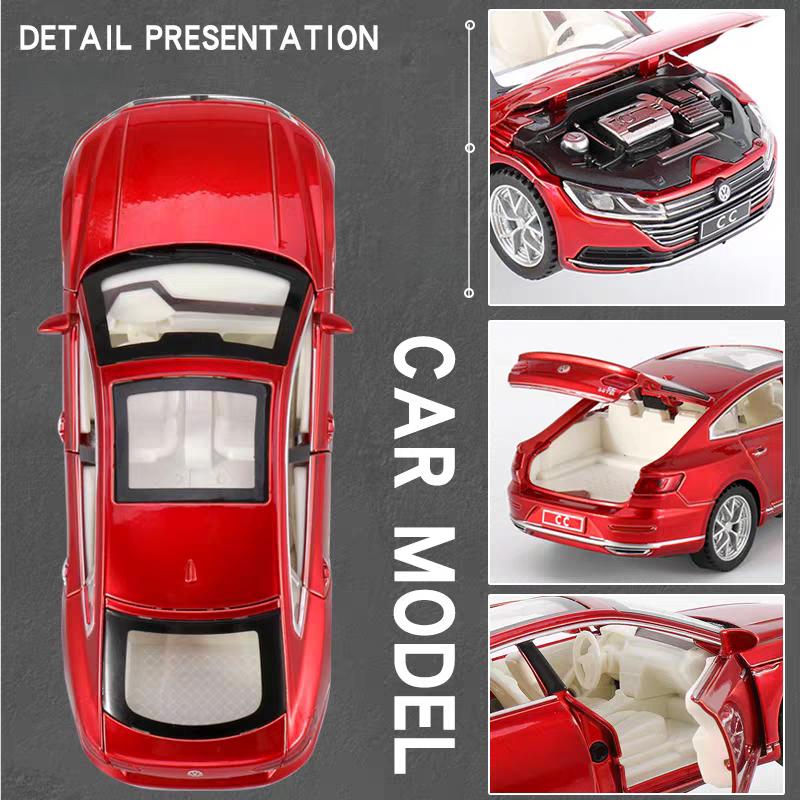 Volkswagen Arteon CC Sport Coupe Симуляция Литой и Игрушечный Транспорт Звуки и Свет Машинка с Откатом 1:32 Подарки из сплава для детей