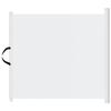Retractable Safety Barrier - vidaXL - 102.5x125 Cm - White - Textilene - Indoor