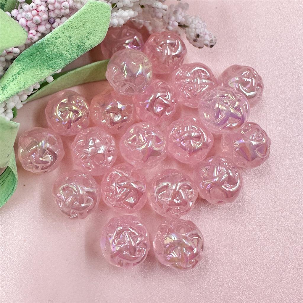 11.2mm Craft DIY DIY Beading Accessory Round Beads Jelly Colored Acrylic Charms Jewelry Making For Necklace Earrings Making Handmade Material Sugar