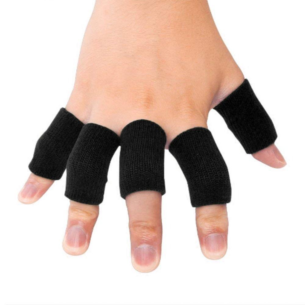 10Pcs Soft Finger Compression Sleeves Cotton Breathable Finger Sleeve Protectors Basketball