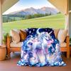 1PC Dream Unicorn blanket, al season lightweigh Poster blanket home office outdoor nap multifunc Poster blanketional blanket