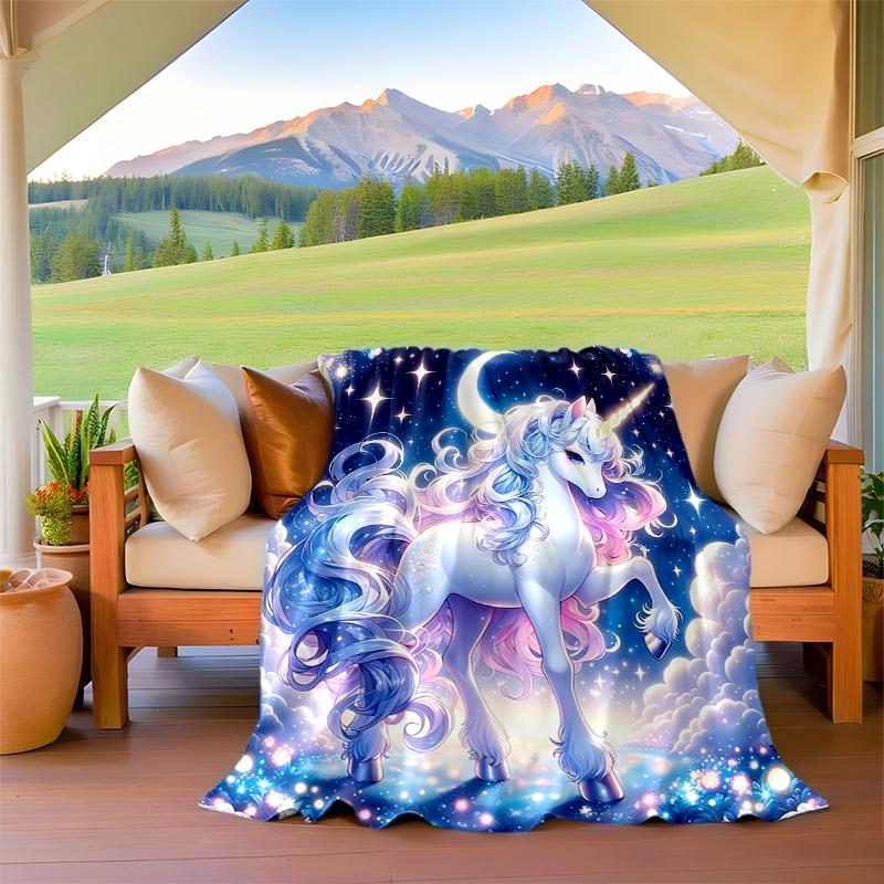 1PC Dream Unicorn blanket, al season lightweigh Poster blanket home office outdoor nap multifunc Poster blanketional blanket