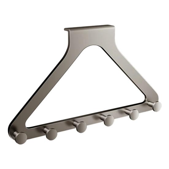 Hook Up Over Door Hooks Double Height No Drill 6 Hooks Towels Robes Dresses Sturdy Damage-Free Installation Hanging