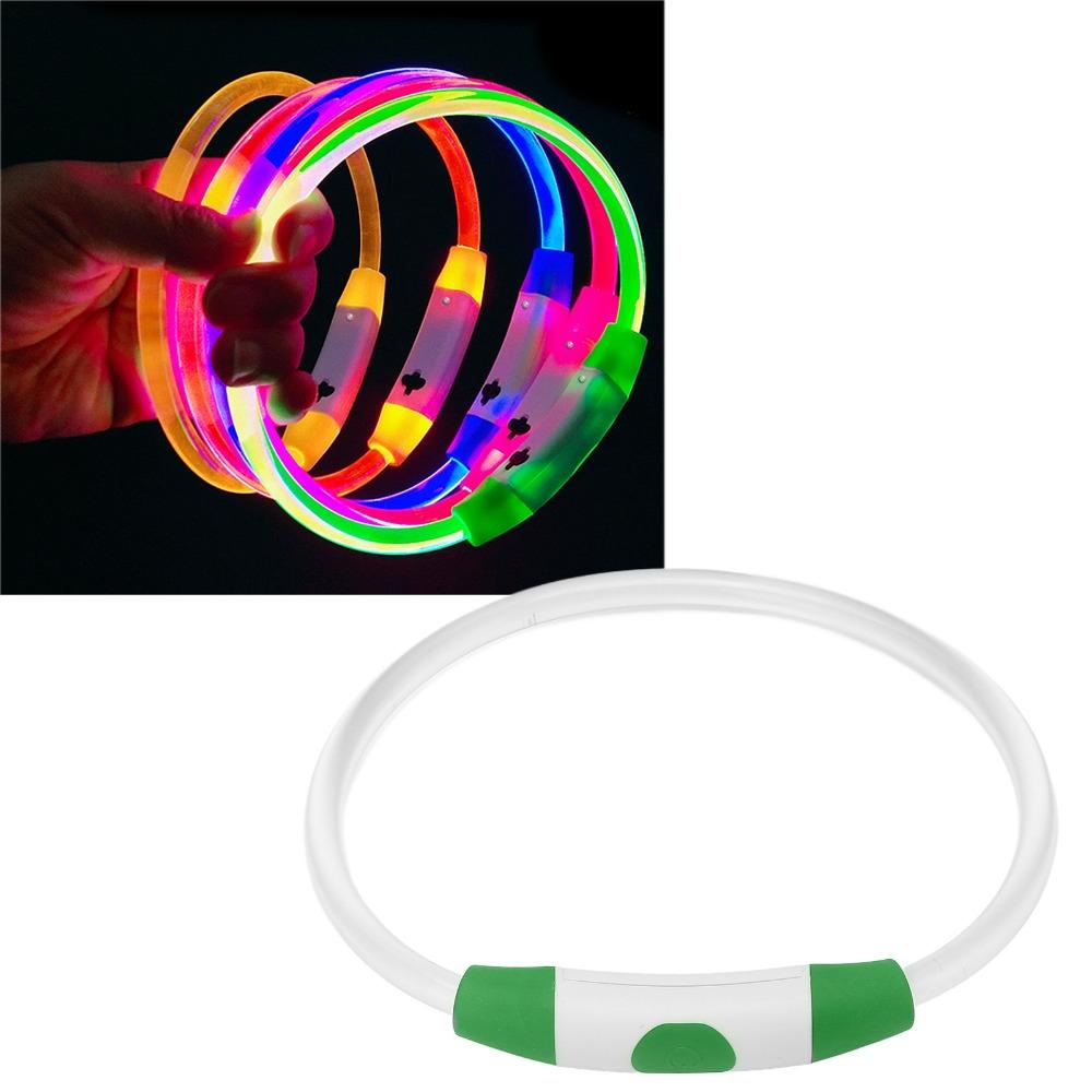 Cuttable Pet Collar Tube Shape Light Collar Anti Lost LED Collar Night Outdoor