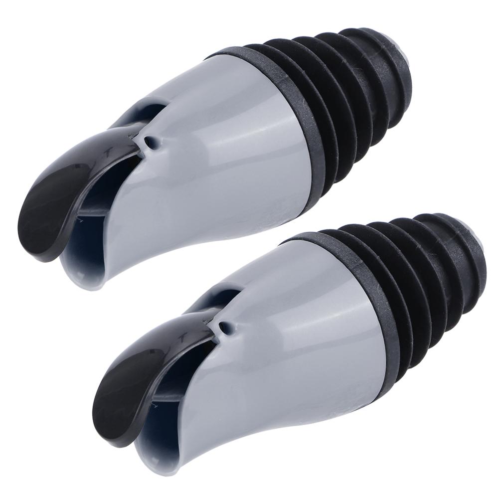 2 шт. Насадка-дозатор для бутылок с маслом, пробка для бутылок вина, соевого соуса, уксуса, кухонный аксессуар, серый