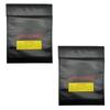 SPILOOPS LiPo Guard Набор для безопасности LiPo и Чехлы для безопасной зарядки и хранения 23 см x Мешки, 2, Взрывозащищенные Огнестойкие (Черный, Большой, 30 см)