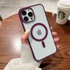 Colorful Transparent For Magsafe Magnetic Wireless Charging Case for iPhone 16 15 14 13 12 11 Pro Max Mini X Xs XR Hard Acrylic Cover