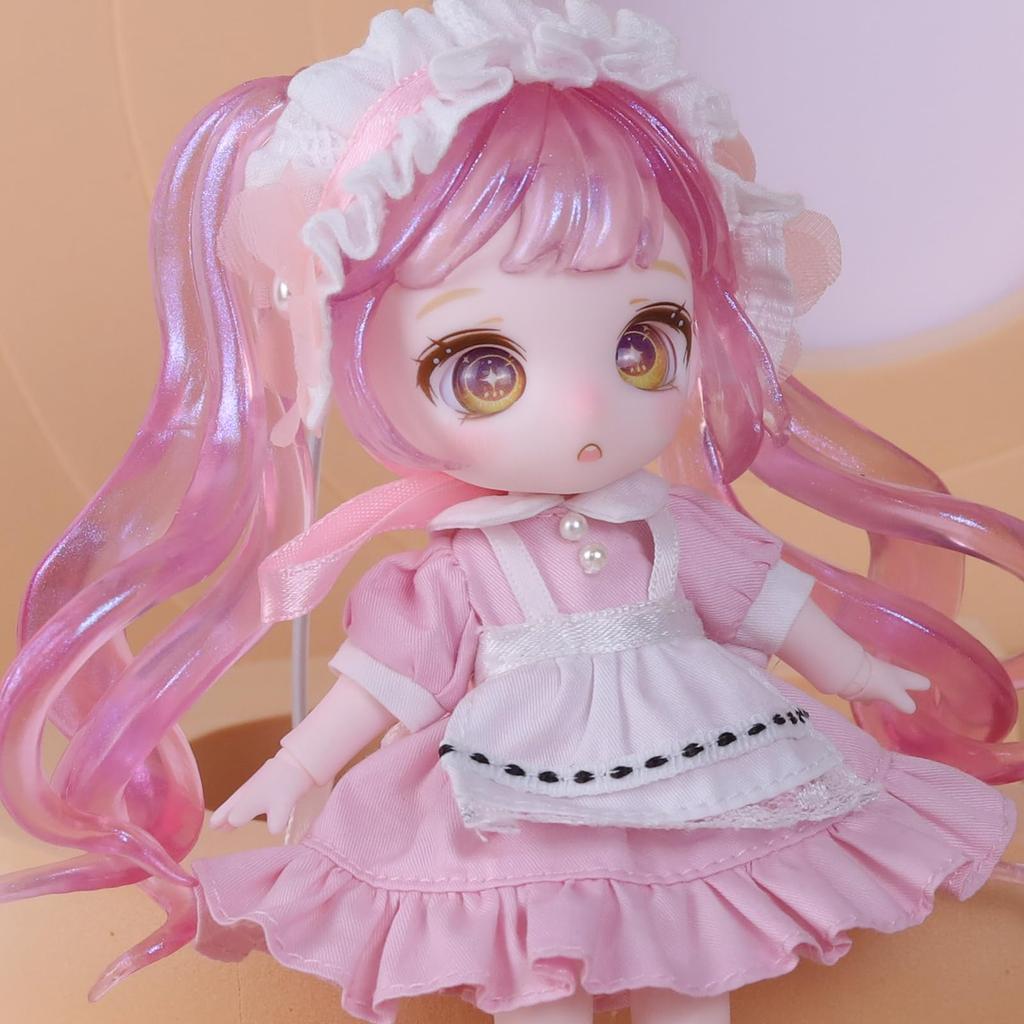 ICY Fortune Days 13 см кукла bjd кукла в стиле аниме, идеально подходящая для куклы-девочки своими руками - набор, подарок, украшение, упражнение, коллекция, 8+ (розовый)