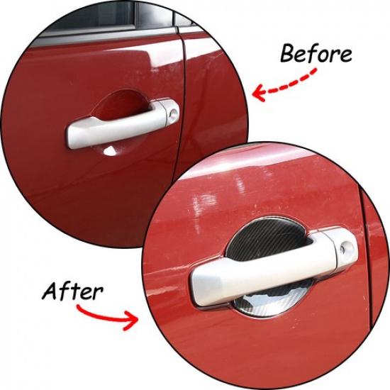 ABS Carbon Fiber  Outer Door Handle Cover Bowl Trim For Toyota FJ Cruiser 07-21