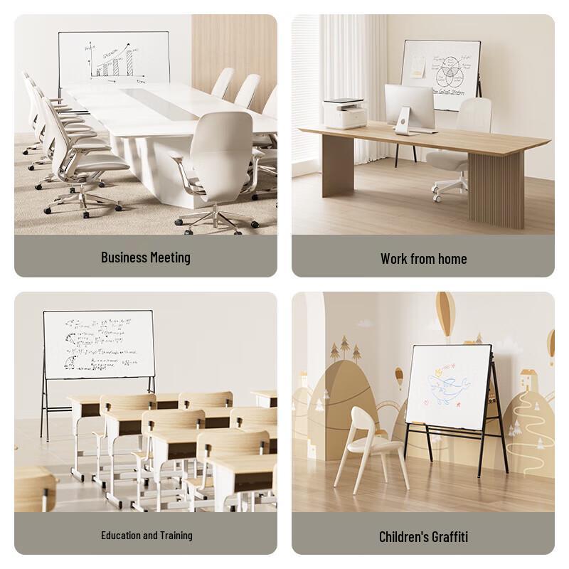 Deli A-Frame Magnetic Flipchart Easel Whiteboard