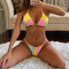 Микробикини, сексуальный женский купальник, женский комплект бикини, лоскутный купальник, купальный костюм, бикини, пляжная одежда