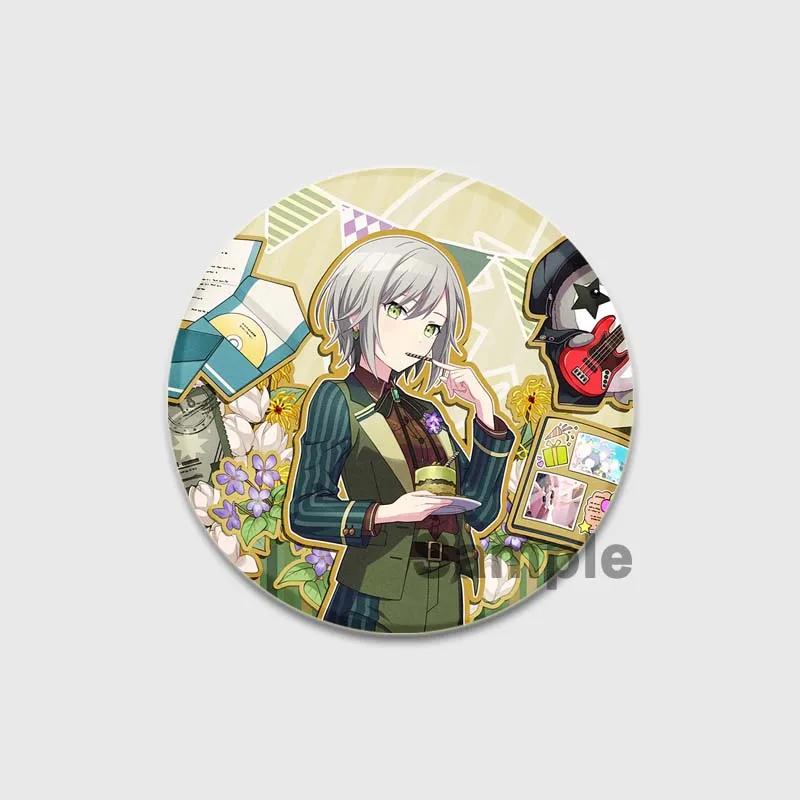32/44/58 мм Проект SEKAI Аниме Хиномори Шихо Лео/Нужно Значок Круглая Жестяная Брошь для Одежды Сумка Шляпа Аксессуары Эмалевые Булавки Подарки для фанатов