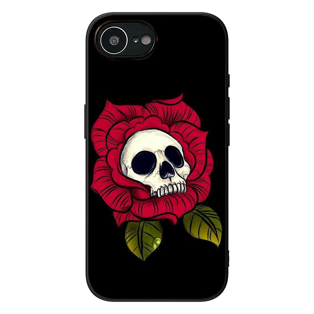 Чехол для Samsung Galaxy Note 20 9 8 S8 S10 S9 Plus A54 A33 A21S A31 M21 S10E A17 Coque Чехол для телефона Цветочный дизайн Череп Цветок Роза