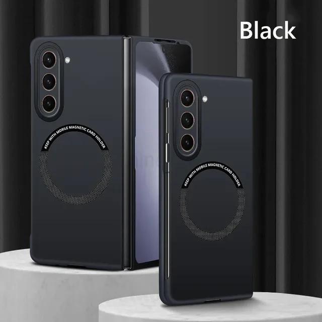 Для Samsung Galaxy Z Fold5 Fold4 Fold3 Fold 3 4 5 5G Беспроводная зарядка Жесткий задний чехол Безрамный Магнитный Для Galaxy Z Fold6
