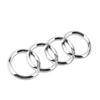 4 ring Logo Badge Car Front Grille Rear Trunk Emblem Stickers For tt A1 A3 A4 A5 A6 A7 Q3 Q5 Q7 S3 S4 S5 S6 RS3 RS4 RS5 RS6 TT
