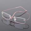 Легкие безободковые очки Маленькая оправа Память Титан Очки для зрения от -0,5 до -5,5018