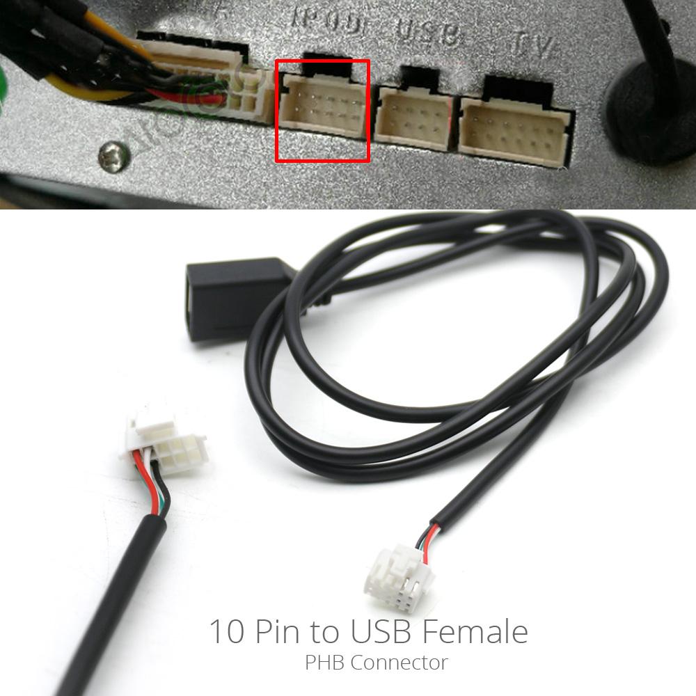 Universal USB Female Interface to 4 6 8 Pin Input Wire Connect Cable Adapter for Car Multimedia Player Android Stereo Radio