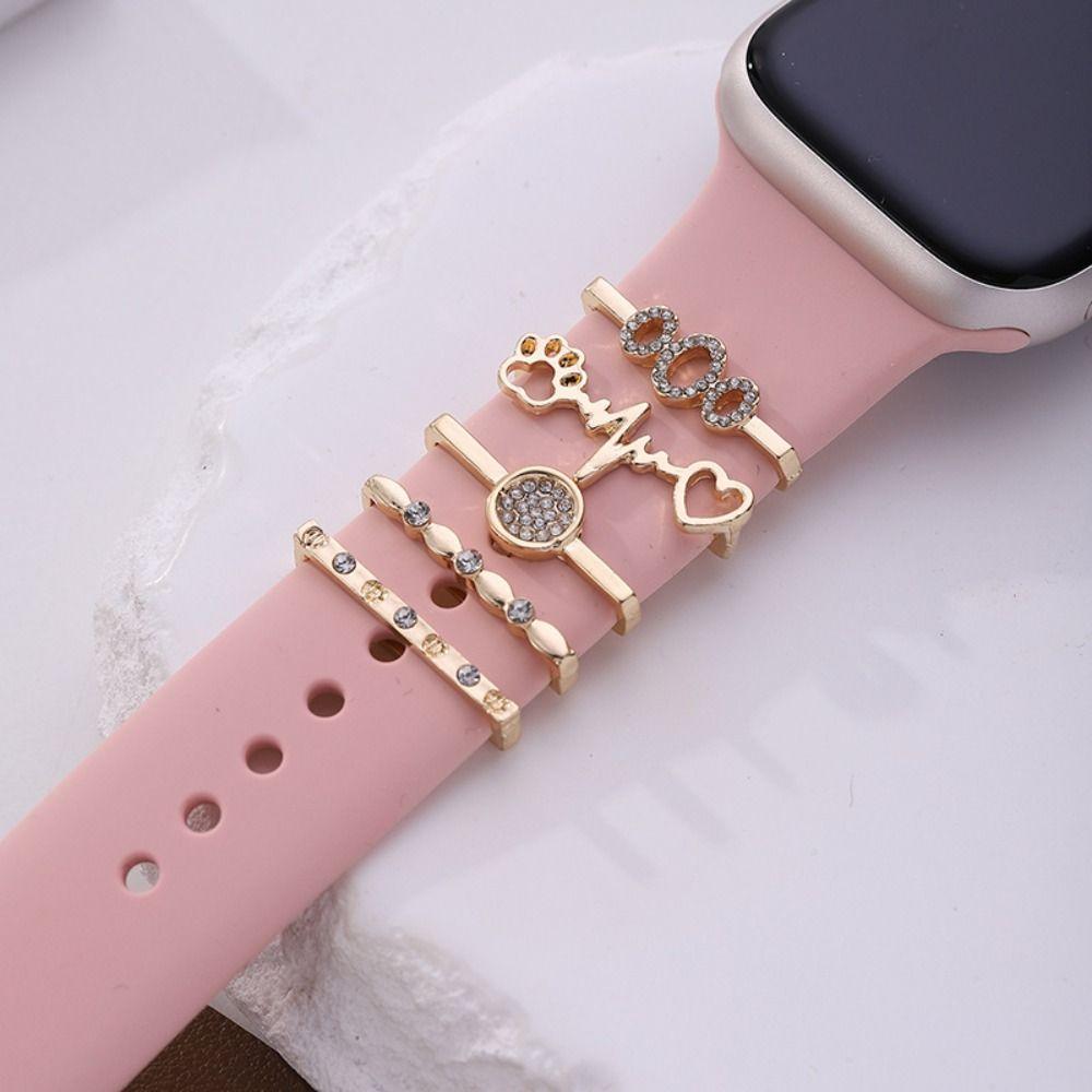 Metal Watch Band Ornament Brooch Decorative Nail Creative Wristbelt Charms  Strap Accessories