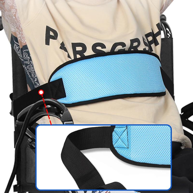 Adjustable Breathable Safety Harness for Wheelchair Users – Secure Restraint Support for Elderly and Patients