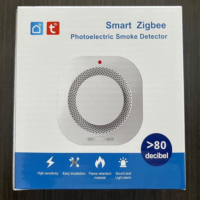 Tuya Smart WiFi Smoke Detector EN14604 Certified - Mobile Remote Smoke Alarm