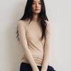 Tencel Cashmere Bottoming Shirt Women's Autumn and Winter Slim-fit Solid Color Skin-friendly High-end Light Luxury Knitted Sweater