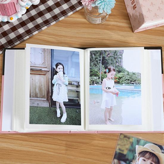 Фотоальбом в твердом переплете, большая емкость, 100 прозрачных карманов, DIY, семейная, свадебная, годовщина, коллекция фотографий, держатель для фотографий, товары для дома
