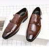 Luxury Designer New Monk Strap Black Brown Oxford Shoes For Mens Formal Wedding Prom Dress Homecoming Sapatos Tenis Masculino