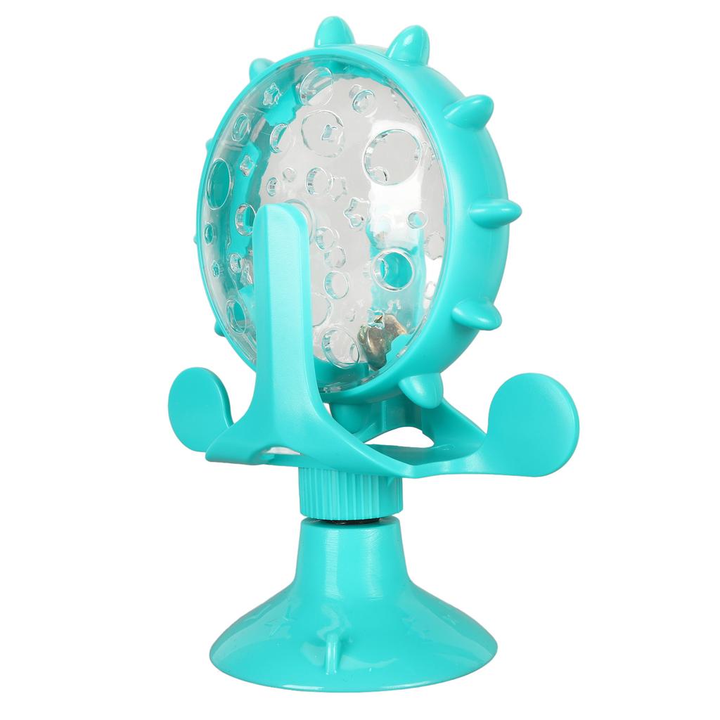 Cat Slow Feeder Round Windmill Shape Pet Slow Food Treat Toy Food Treats Dispenser Toy for Cats and