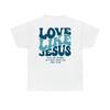 Jesus Loves You Print Tshirt Love Like Jesus Shirt Christian Merch Christian Tees Jesus Is King Bible Verse Graphic Unisex Tops