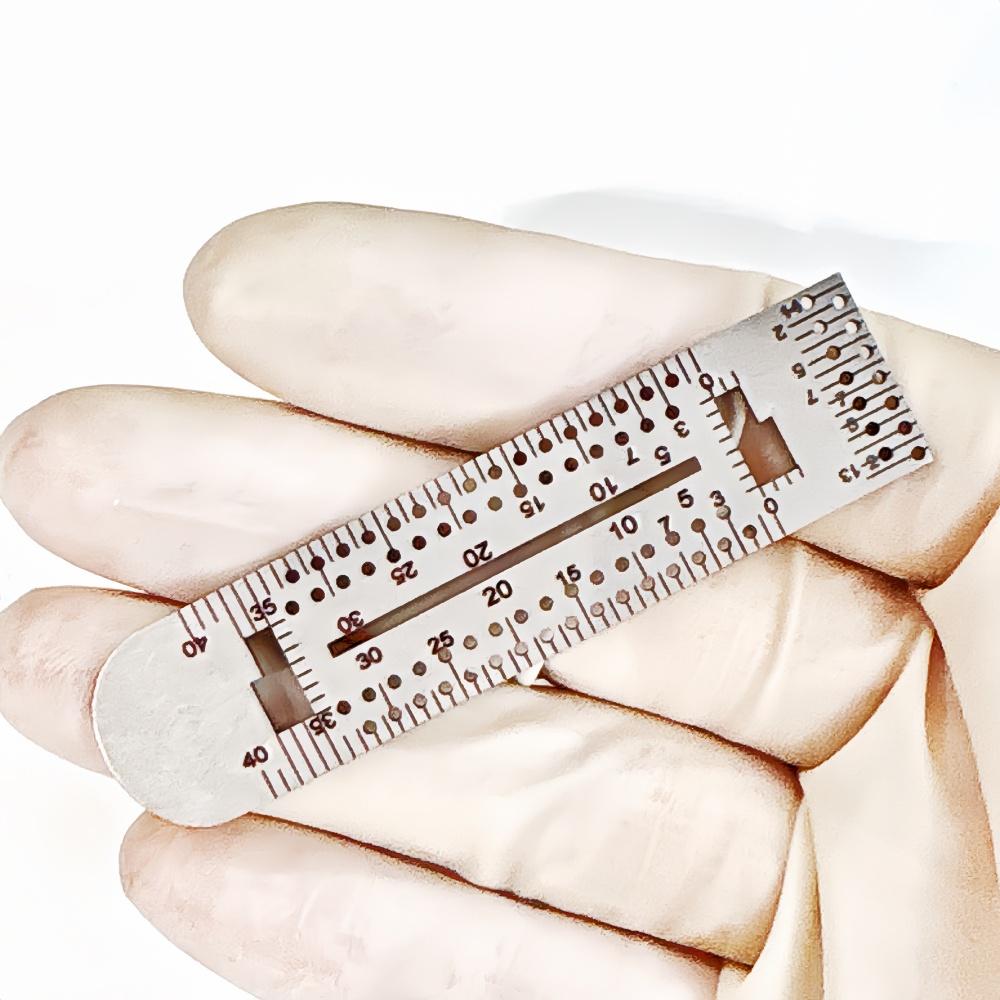 1 шт. или 2 шт. или 3 шт. Набор инструментов для резьбы по стоматологическому воску из нержавеющей стали, направляющая линейка для определения местоположения, линейка для позиционирования при резьбе по восковому блоку