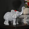 Elephant Statue Resin Elephant Mother And Child Figurine Swing Baby Elephant Sculpture