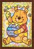 Tenyo [Made In Japan] 266-Piece Pure White Gyutto Series Jigsaw Puzzle Disney Winnie the Pooh Stained Glass (18.2x25.7cm) DPG-266-972 with Service