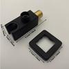 Bourdillat Wall Supply Elbow with Hand Shower Holder  Square 1/2″Shower Hose Connector, Wall Mount Drop Ell Union Water Outlet