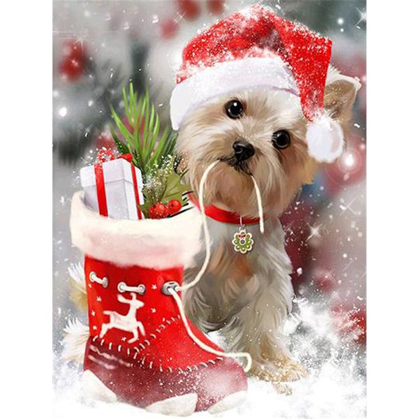 5D DIY Алмазная картина Набор Милый щенок Искусство Алмазная вышивка Стразы Украшения для дома