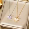 Zircon Love Necklace Personality Niche Design Fashionable Versatile Collarbone Chain Women