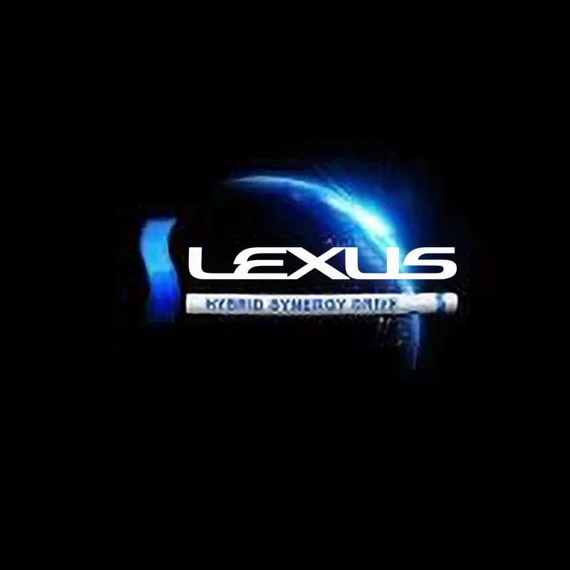 PHL1  2026 Hot Interior Stickers 2Pcs LED Car Welcome Door Lights Emblem Accessory For Lexus F SPORT GX460 Ct200h IS250 ES 220D IS200
