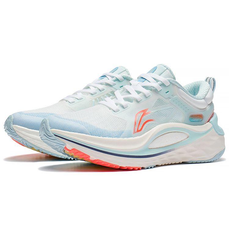 Кроссовки женские Li Ning Lijun 6 Reflective Stability Lightweight Low-Go, белые, синие, ARZS002-8