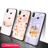 Чехол для телефона из закаленного стекла Cake для Redmi Note 5 6 7 8 Pro Note8T Note9S Redmi8 9 Cover Shell