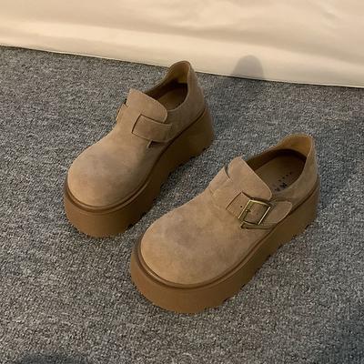 Универсальные женские весенние туфли-одиночки, трендовая ретро-мода, маленькая новая платформа, повседневные