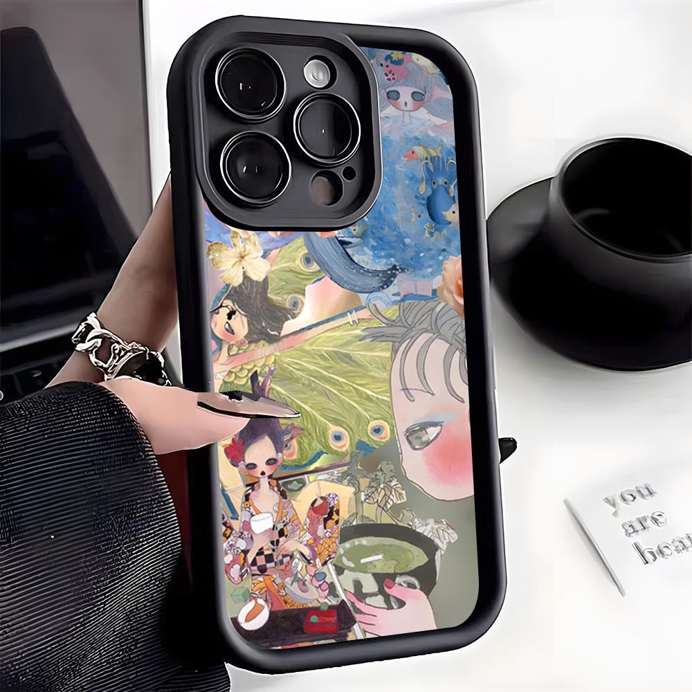 A-Aya T-Takano Art Phone Case For IPhone 17 Pro Max 16 15 14 Pro Max IPhone 13 Pro Max 11 Plus Silicone Cover