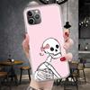Розовый Череп Кошки Колдунья Ведьма Мягкий Чехол Для Телефона Для IPhone 11 17 Air 16E 16 Pro Max 15 + 14 Plus 13 Mini 12 Apple 7 SE 8 Fundas C