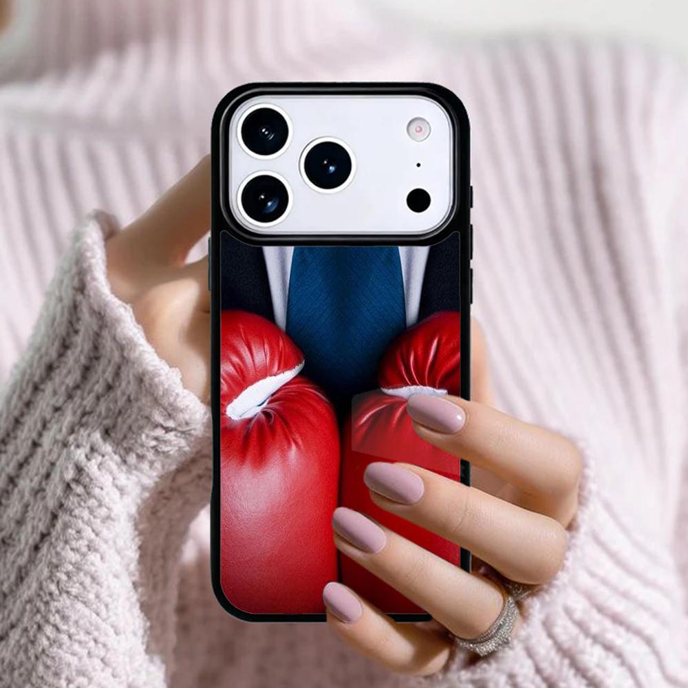 Чехол для телефона в стиле боксерских перчаток для Apple iPhone 17 Air 16E 15 14 Plus 13 12 11 Pro Max Mini Funda Cover
