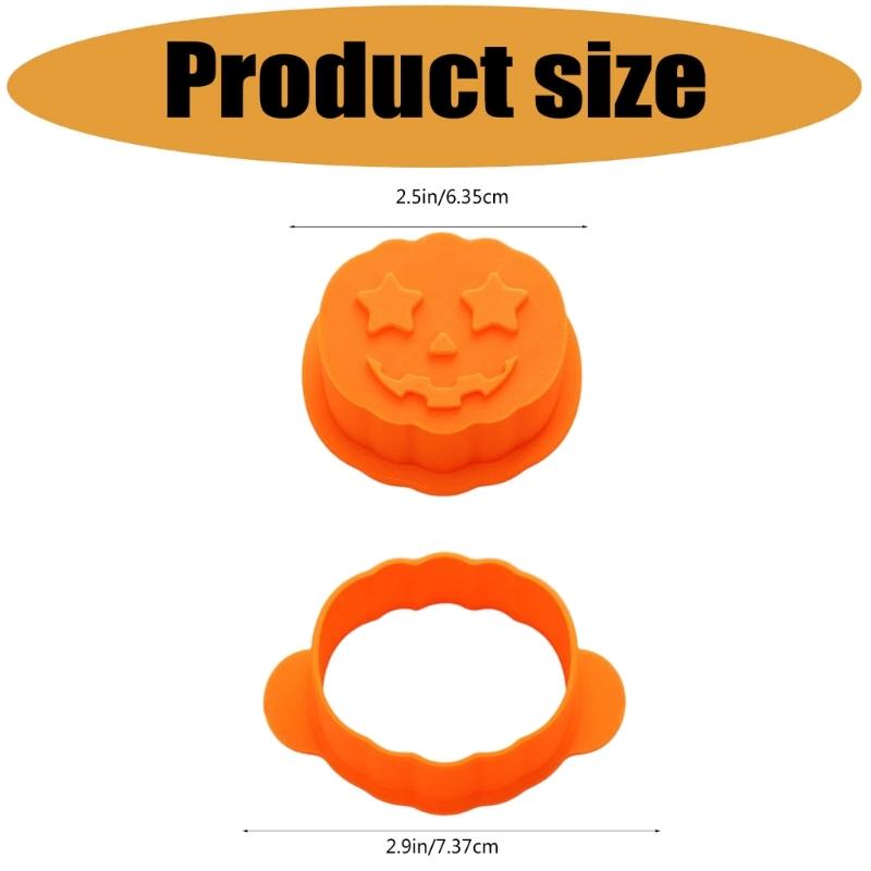 Plastic Halloween Lollipop Cake Cutter and Pusher Set, 3D Baking Tool Accessories 1 Set of Assorted Themed Figures for Cake Decorating, Pastry