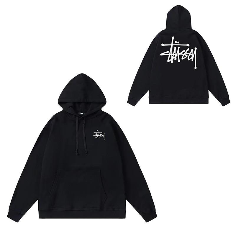 Hooded Sweatshirt Teens Streetwear Letter Dice Black Eight Loose Fit Winter Long Sleeve Top