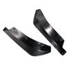 2pcs Rear Lip Bumper Spoiler Splitter Diffuser Canard Wrap Spoiler Side Fender Skirt Lip Chin Body Kit Glossy Black Universal