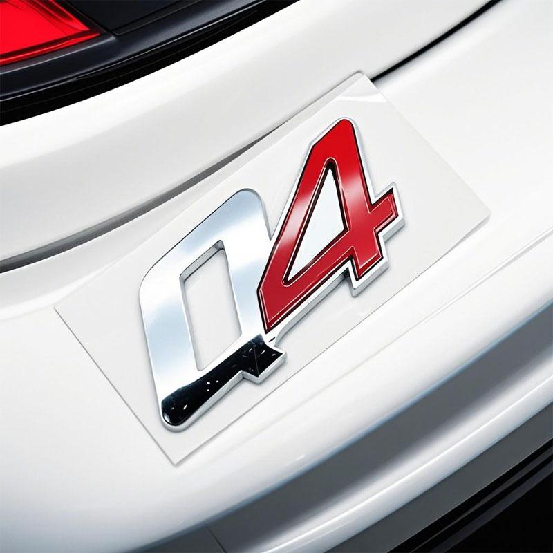 1 шт. ABS Q4 эмблема значок логотип автомобильные наклейки для Maserati president V6 V8 Ghibli levante кузов задняя часть полный привод багажник аксессуары для тюнинга
