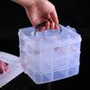 1Pcs Transparent Jewelry Storage Box Large-Capacity Finishing Box Necklace Ring Stud Earrings Storage Box Ornament Box