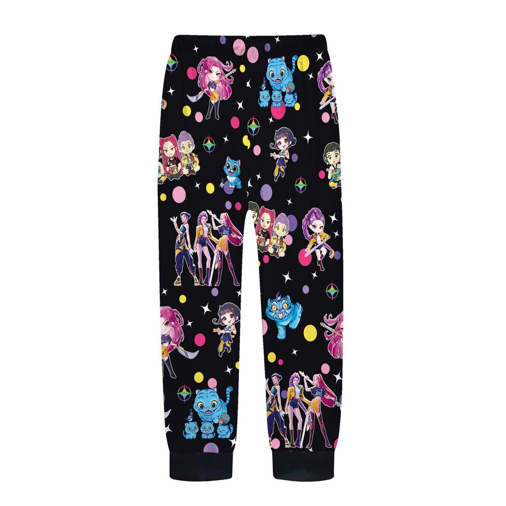 Children's Fashion Suit Skirt Round Neck Long Sleeve Top Pants