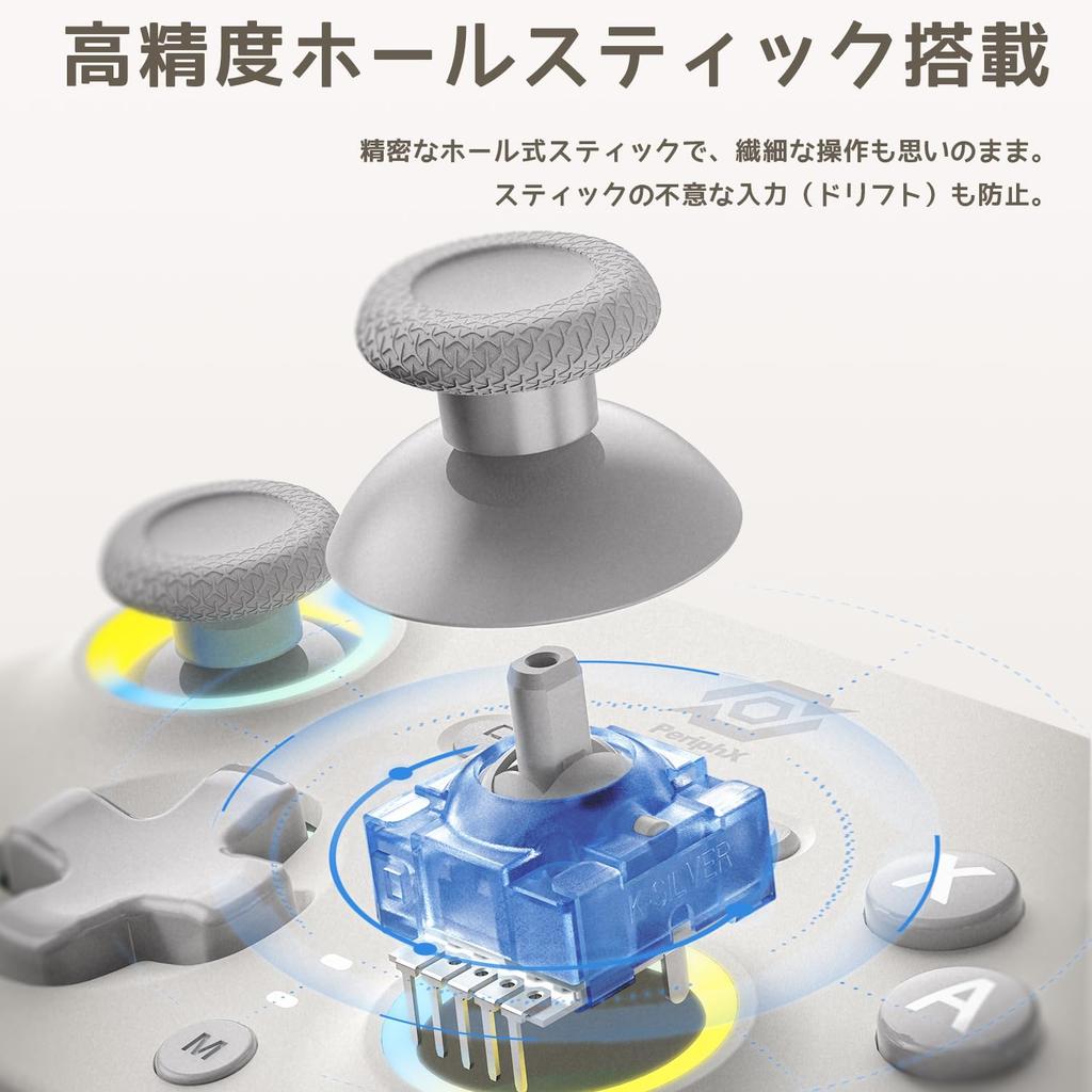 PC Controller, WiredBluetooth2.4G Wireless Connection Compatible, Includes 2.4G Receiver, Switchable Hall Effect & Haptic Triggers, 1000Hz Ultra-Fast