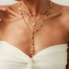 Tassel Long Chain Necklace Jewelry Choker Necklace Fashion Y-Shaped Necklace  Women